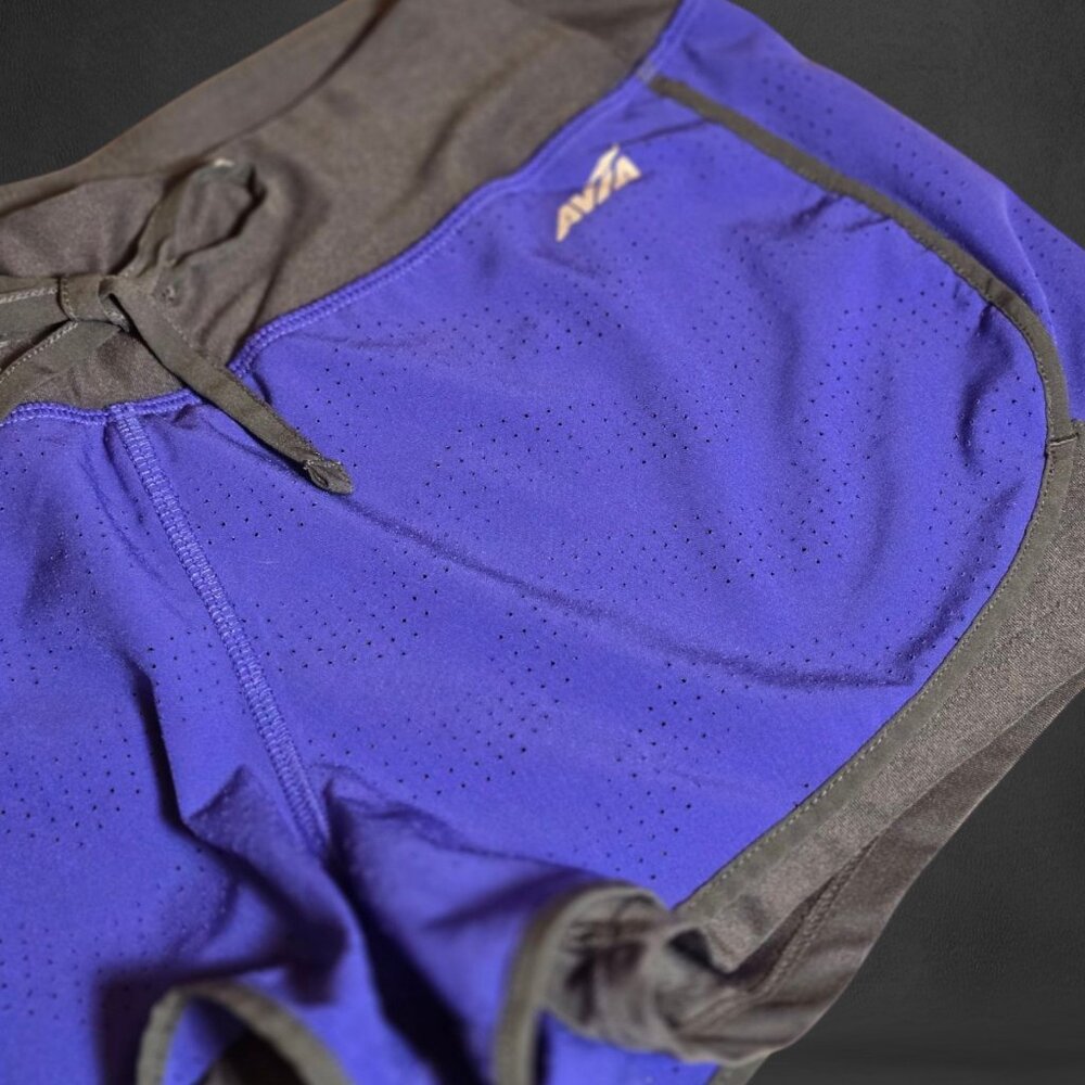 Blue & Gray AVIA Running Athletic Shorts sz S - Picture 2 of 5